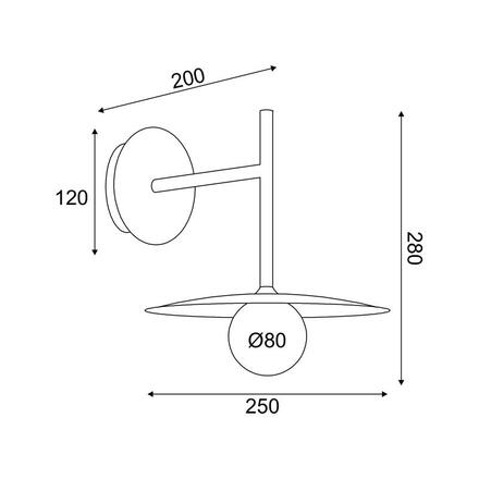 ACA Lighting nástěnné svítidlo 1xG9 AFINAR černá + matné sklo 25X28X32CM OD94451WB