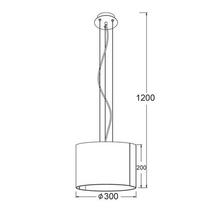 ACA Lighting Avantgarde závěsné svítidlo OYD10087BSP1