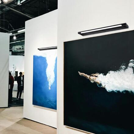 ACA Lighting nástěnné svítidlo BATI LED 15W 975lm 4000K černá hliník 810mm PN2834LED81BK