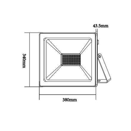 ACA Lighting bílá LED SMD reflektor IP66 200W 3000K 16000Lm 230V Ra80 Q20030W