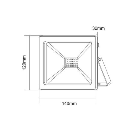 ACA Lighting LED SMD FLOOD venkovní reflektor IP66 30W zelená 230V Q30G