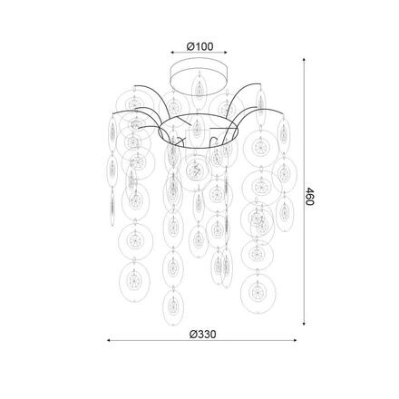 ACA Lighting Acryl stropní svítidlo SF171411C