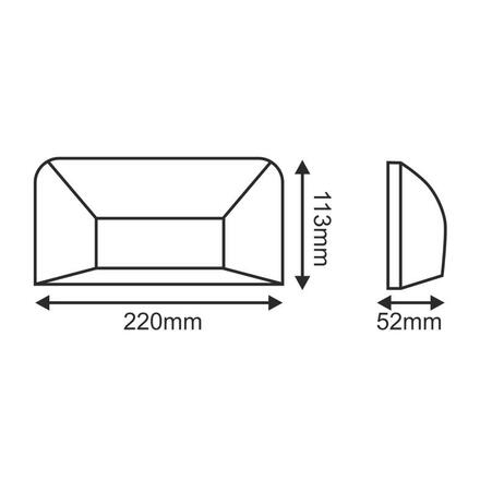 ACA Lighting LED nástěnné kulaté svítidlo šedá 230V AC IP65 6W 3000K 350LM RA80 SLIM22