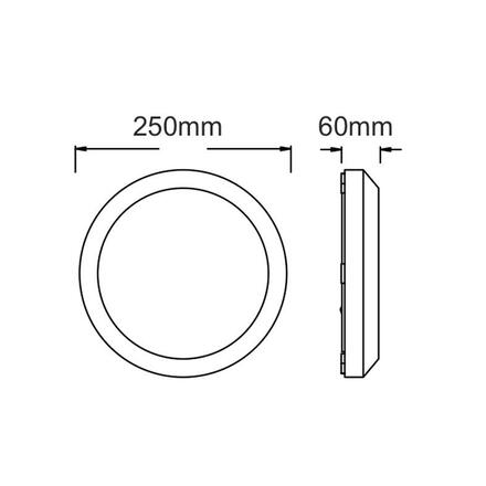 ACA Lighting LED venkovní nástěnné svítidlo šedá 230V IP65 13W 3.000K 121x2835LED EPISTAR SLIM5201