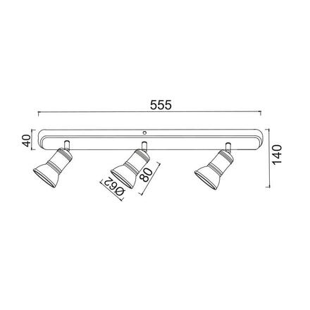 ACA Lighting Spot nástěnné a stropní svítidlo SU283EPAW