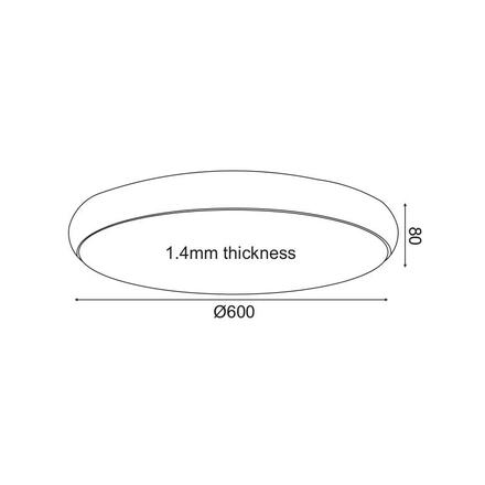 ACA Lighting Decoled LED stropní svítidlo V27LEDC60WH
