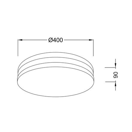 ACA Lighting Wall&Ceiling nástěnné a stropní svítidlo V284913C40CH
