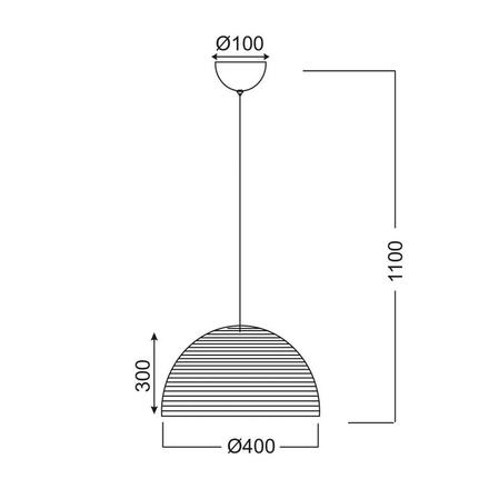 ACA Lighting Prim závěsné svítidlo V28507IP40