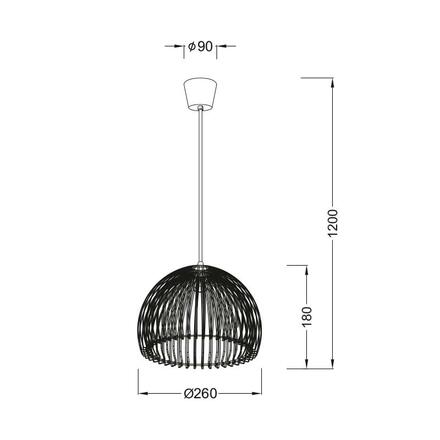 ACA Lighting Acryl závěsné svítidlo V286531P28RD