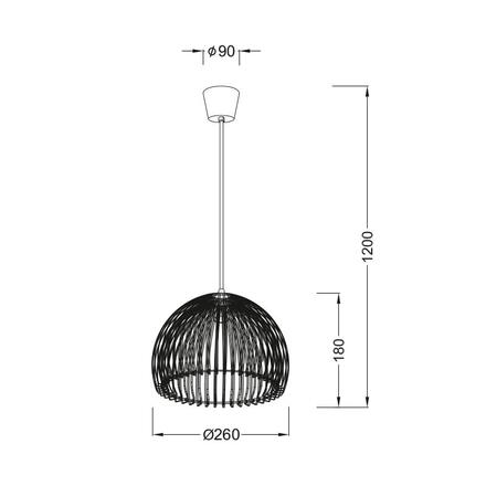ACA Lighting Acryl závěsné svítidlo V286531P28RD