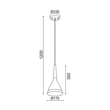 ACA Lighting Vintage závěsné svítidlo V35142