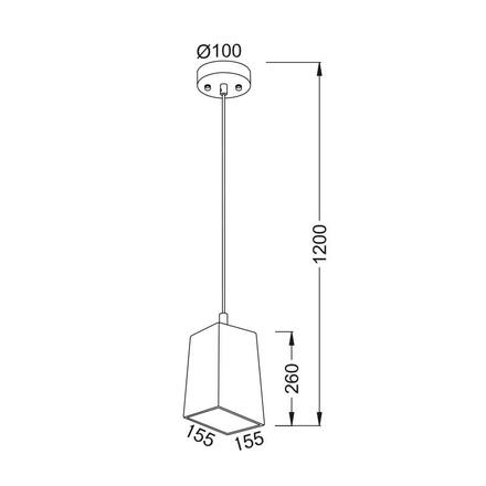 ACA Lighting Vintage závěsné svítidlo V35352