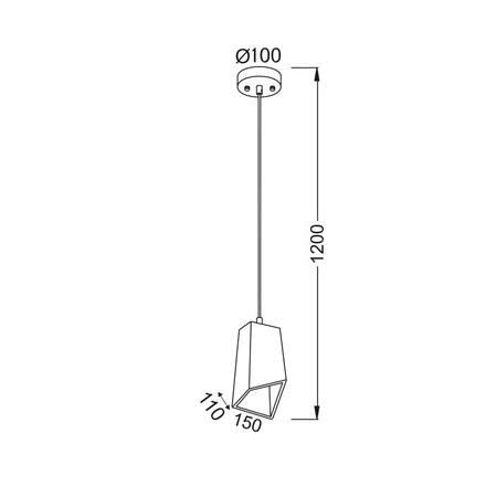 ACA Lighting Vintage závěsné svítidlo V35353