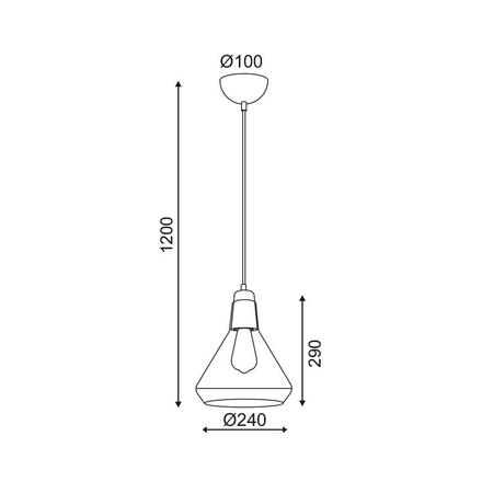 ACA Lighting Style závěsné svítidlo V36035CM