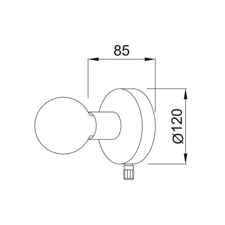 ACA Lighting Wall&Ceiling nástěnné a stropní svítidlo V36382PB