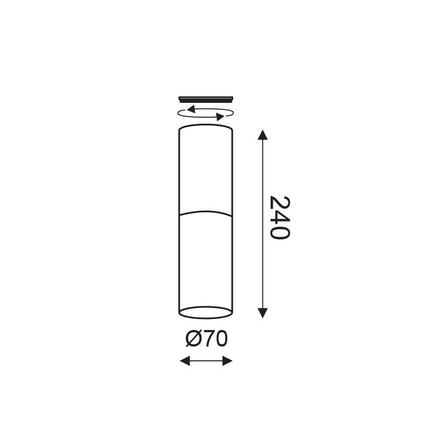ACA Lighting Style nástěnné a stropní svítidlo V372581CRB