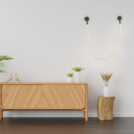 ACA Lighting nástěnné svítidlo MALPO LED 16W 3000K 980lm kov + silikon IP20 V43177WBK1600