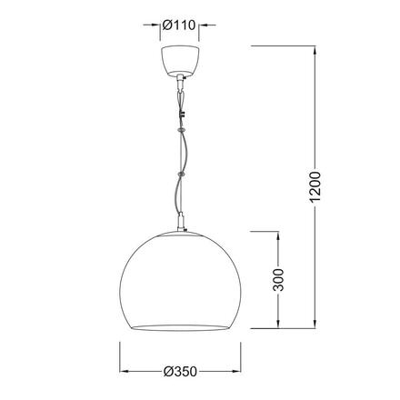 ACA Lighting Prim závěsné svítidlo V9027C