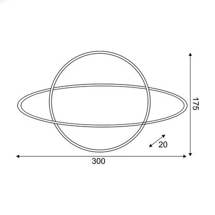 ACA Lighting PLANETA, 108 neonová LED lampička na baterie (3xAA)/USB, červená + studená bílá, IP20, 17.5x2x30cm X041082319