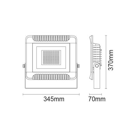 ACA Lighting LED reflektor IP66 150W 4000K 13100Lm 230V X15040