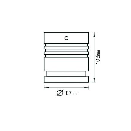 ACA Lighting venkovní stropní bodové svítidlo 9018 IP65 GU10 XF9018GU10