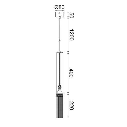 ACA Lighting závěsné svítidlo 1XGU10 DOHA zlatá kov IP20 D6XD8XH187CM YL22291PLG