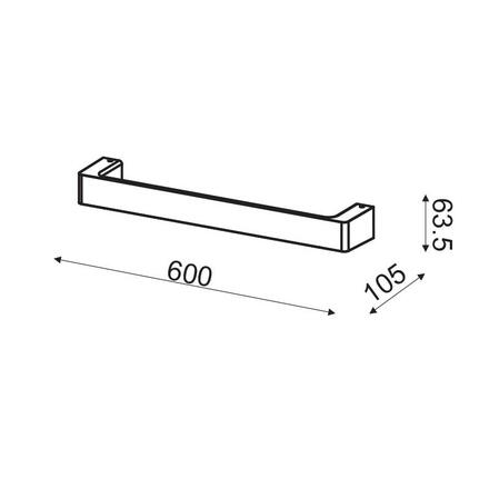 ACA Lighting Wall&Ceiling LED nástěnné svítidlo ZD810412LEDWH