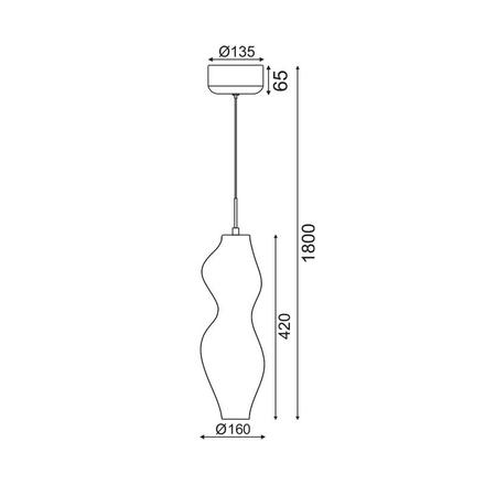 ACA Lighting Decoled LED závěsné svítidlo ZM13LEDP15