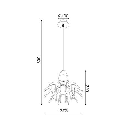 ACA Lighting Style závěsné svítidlo ZM170031P