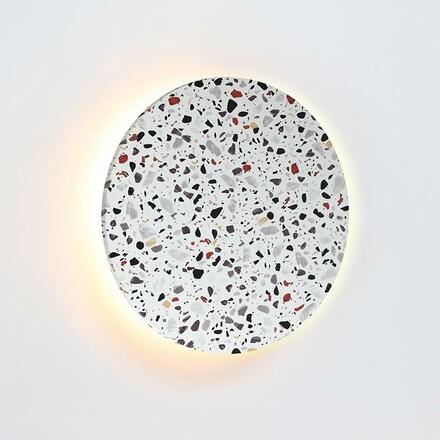 ACA Lighting nástěnné svítidlo LED 24W 3000K 1920LM terrazzo MDF kruh D40XH3,6CM ECLIPSE ZM1724LEDWT
