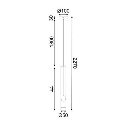 ACA Lighting závěsné svítidlo LED 5W 3000K 300lm ESTRELA černá kov IP20 D6XH228CM ZM26LEDP6BK