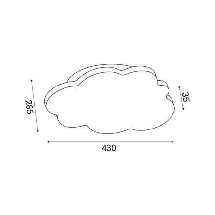 ACA Lighting nástěnné svítidlo LED 16W 3000K 1280lm bílá MDF 43X3,5X29CM HOLM A ZM44LEDW43W