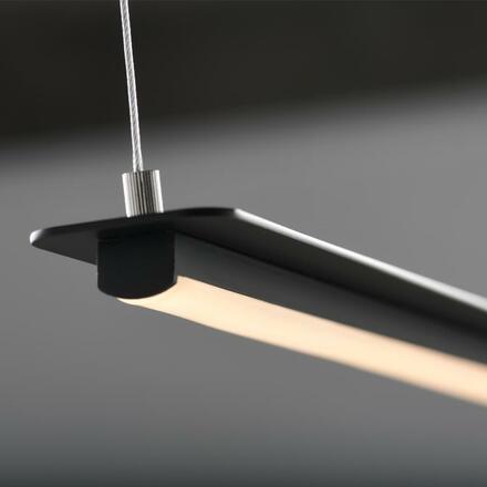 ACA Lighting závěsné svítidlo LED 20W 3000K 1600lm černá 100X5XH150CM ATLANTIS ZM58LEDP100BK