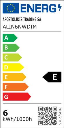 ACA Lighting LED FILAMENT E27 DIM G45 6W 4000K 230V 770lm RA80 ALIN6NWDIM