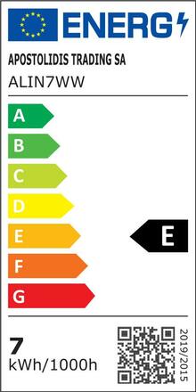 ACA Lighting LED FILAMENT E27 G45 7W 2700K 230V 880lm RA80 ALIN7WW