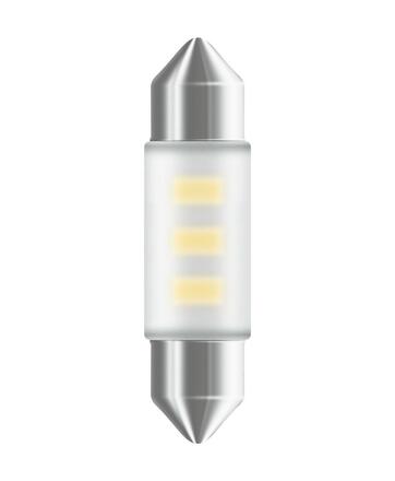 NEOLUX LED 12V 0,5W SV8,5-8 36mm 6000K Cold White blistr 2ks NF6436CW-02B