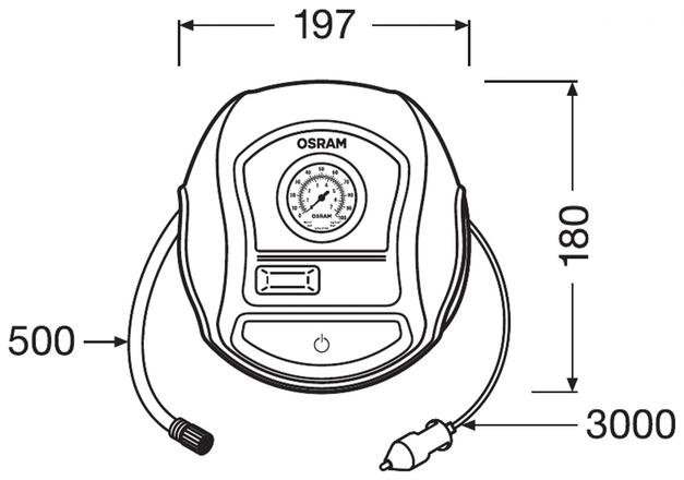 OSRAM TYREinflate 200 rychlá pumpa s kabelem OTI200