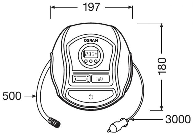 OSRAM TYREinflate 450 rychlá pumpa s kabelem OTI450