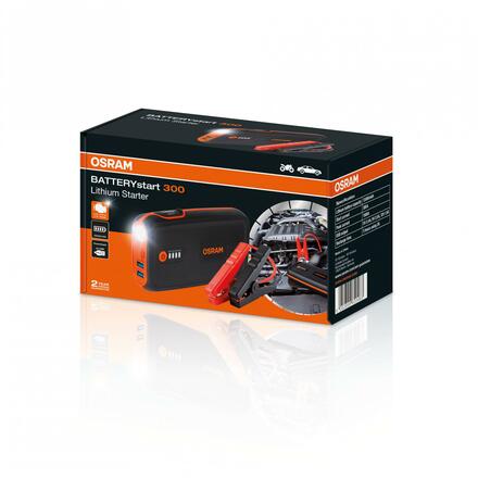 OSRAM BATTERYstart 300 nabíjecí startovací sada s funkcí powerbanky 1ks OBSL300