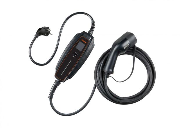 OSRAM BATTERYcharge dobíjecí kabel pro elektromobily 7Pin Portable 6, 10, 16A - 1.3, 2.2, 3.6 kWh, Typ 2 - 1ks OPC20A05