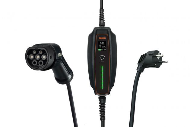 OSRAM BATTERYcharge dobíjecí kabel pro elektromobily 7Pin Portable 6, 10, 16A - 1.3, 2.2, 3.6 kWh, Typ 2 - 1ks OPC20A05