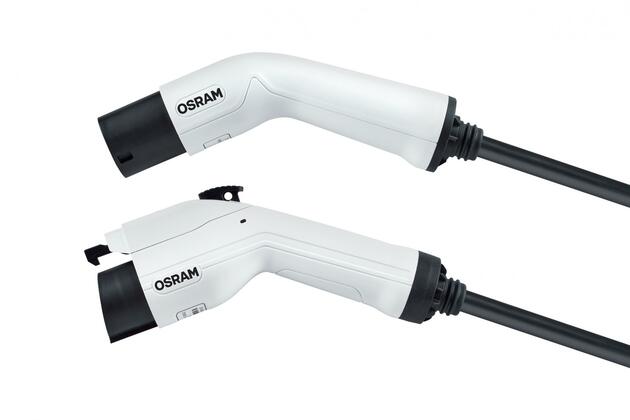 OSRAM BATTERYcharge dobíjecí kabel pro elektromobily 5Pin, fáze 1 16A 3.6 kWh, Typ 2 do Typ 1 - 1ks OCC11605