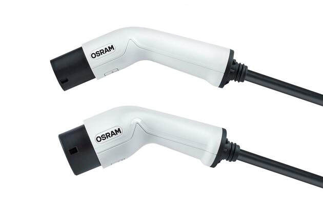 OSRAM BATTERYcharge dobíjecí kabel pro elektromobily 7Pin, fáze 1 16A 3.6 kWh, Typ 2 do Typ 2 - 1ks OCC21605