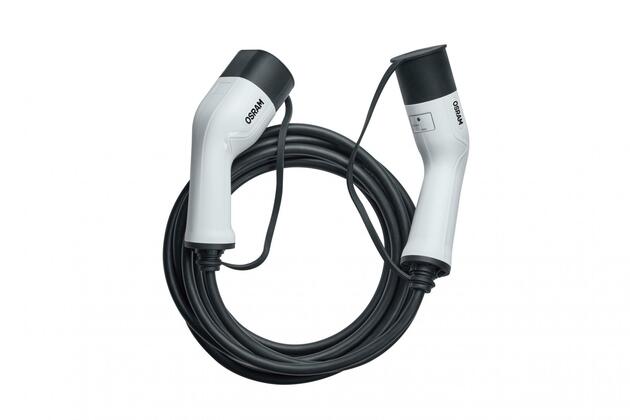 OSRAM BATTERYcharge dobíjecí kabel pro elektromobily 7Pin, fáze 3 32A 22 kWh, Typ 2 do Typ 2 - 1ks OCC23P05