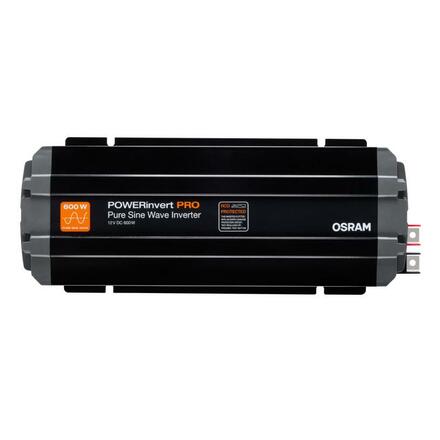 OSRAM POWERinvert PRO invertor s čistou sinusovou vlnou 12V DC 600W RCD 1ks OS OEINVPAR6