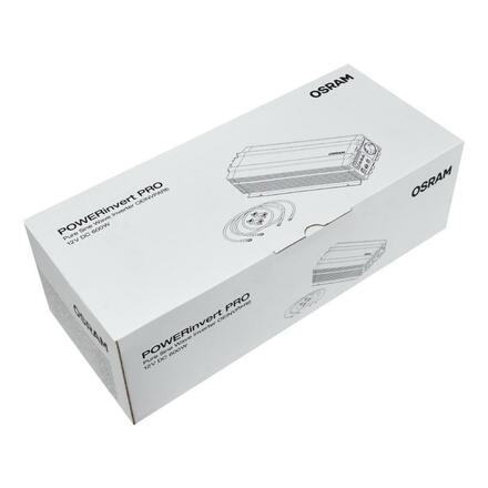 OSRAM POWERinvert PRO invertor s čistou sinusovou vlnou 12V DC 600W RCD 1ks OS OEINVPAR6