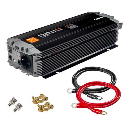 OSRAM POWERinvert PRO invertor s čistou sinusovou vlnou 12V DC 600W RCD 1ks OS OEINVPAR6