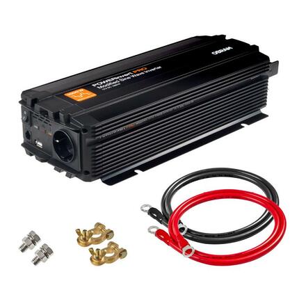 OSRAM POWERinvert PRO invertor s modifikovanou sinusovou vlnou 12V DC 1000W 1ks OS OEINVMA10