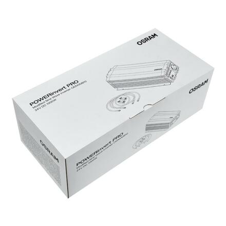 OSRAM POWERinvert PRO invertor s modifikovanou sinusovou vlnou 24V DC 1000W 1ks OS OEINVMB10