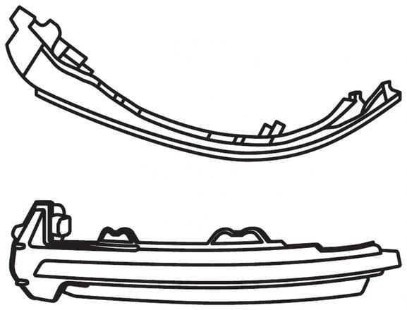 OSRAM LEDRiving dynamický LED blinkr do zrcátka Audi A4 B9, Audi A5 F5 - White Edition LEDDMI 8W0 WT